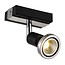 Ceiling lamp LED white/black/chrome/brushed steel 1x GU10 5W 77mm H