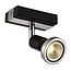 Fantasia Robus schwenkbarer Deckenspot schwarz-chrom, Metall, GU10 LED 3000K, 367 Lumen, IP20, 100x51x77mm