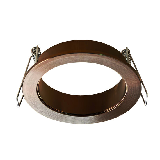 Inbouwspot brons vierkant gatmaat 80mm buitenmaat 93,7 mm