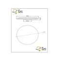 Kelons - IP54 Opal Deckenleuchte Innen/Außen - Ø 45 cm - LED-Dimmung. - 1x45W 3000K/6500K
