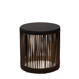 Lucide Pingi - Zwart Oplaadbare Tafellamp Binnen/Buiten - Accu/Batterij - Ø 33,5 cm - LED Dimb. - 1x3W 3000K/3200K - IP44