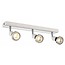 Fantasia Robus ceiling lamp, 3x GU10 LED 5W (included), 3000K, 367 lumens, white-chrome, 400x51x77mm