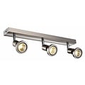 Fantasia Fantasia Robus plafonnier orientable noir-chrome, 3x GU10 LED 5W, 3000K, 400mm de long