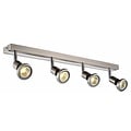 Fantasia Fantasia Robus plafondlamp rechthoekig wit-chroom, 4x GU10 LED 5W inbegrepen, 3000K warm wit licht