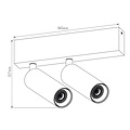 LOPAL 2L 2x 4,5W LED spot wit