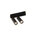 Ceiling lamp LED design black or white adjustable 2x4W module 360 lumen