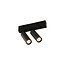Ceiling lamp LED design black or white adjustable 2x4W module 360 lumen