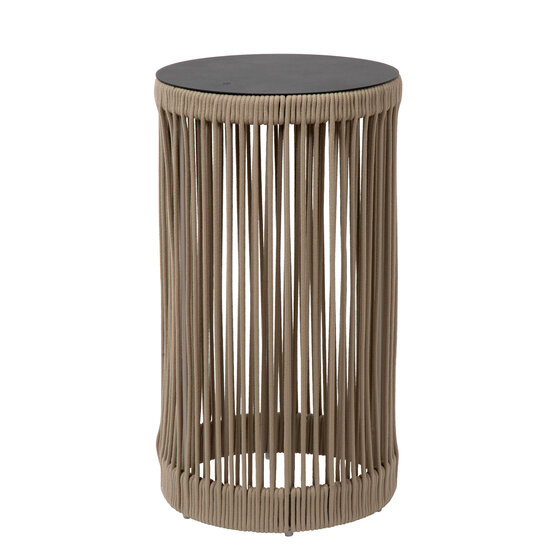 Lucide PINGI - Wiederaufladbare Tischleuchte Innen/Außen - Akku/Batterie - Ø 33,5 cm - LED Dim. - 1x3W 3000K - IP44 - Taupe