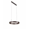 Luminaire suspendu noir, brun, blanc LED rond 22W 571mm