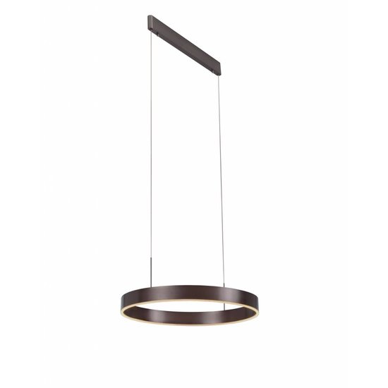 Luminaire suspendu noir, brun, blanc LED rond 22W 571mm