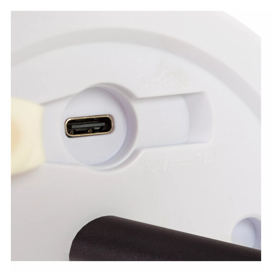 Lucide TYON - Oplaadbare Tafellamp Binnen/Buiten - Accu/Batterij - Ø 15 cm - LED Dimb. - IP65 - Mat Goud / Messing