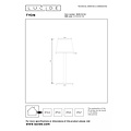 LUCIDE LUCIDE TYON - Lámpara de mesa exterior regulable con protección IP65