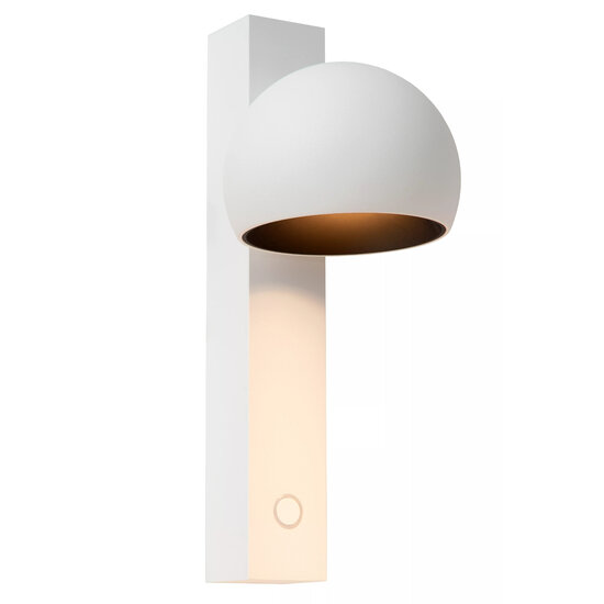 Lucide ESFERA - Wandlamp - LED Dimb. - 1x9W 2700K - Wit