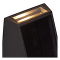 Lucide LUTON - Applique - Énergie solaire - LED Gradation. - 1x1W 2850K/3150K - IP54 - Capteur jour/nuit - Noir
