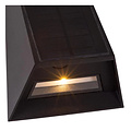 Lucide LUTON - Lámpara de pared - Energía solar - LED Dimming. - 1x1W 2850K/3150K - IP54 - Sensor día/noche - Negro