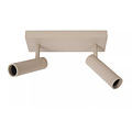 LUCIDE Lucide GRADO - Ceiling spotlight - 2xGU10 (MR11) - Taupe