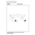 Lucide GRADO - Plafondspot - 2xGU10 (MR11) - Taupe