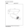 LUCIDE Lucide GRADO - Plafondspot - 1xGU10 (MR11) - Taupe