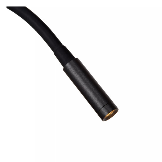 Lucide ASJA - Oplaadbare Wandspot / Wandlamp - Accu/Batterij - LED 3 StepDim - 1x3W 2700K - Zwart