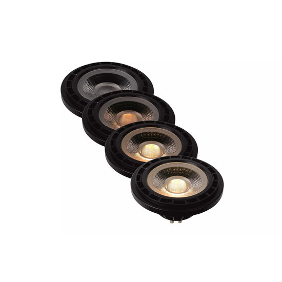 LED Lamp GU10 ES111 12W 820 LM Dim-to-warm Black