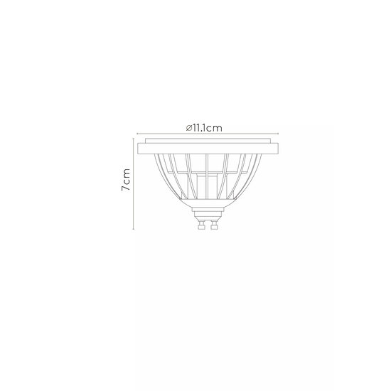 LED Lamp GU10 ES111 12W 820 LM Dim-to-warm Black