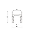 Hyrwell T4 48V Standard Track 2.0 Meter - Système de rail d'éclairage flexible