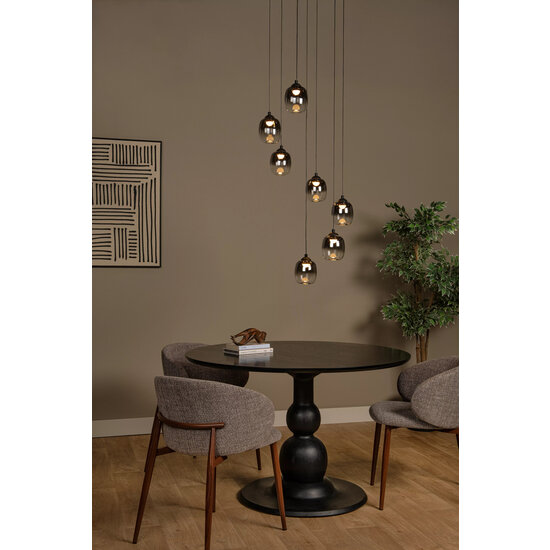 Lucide TAMINO - Lámpara colgante - Ø 52 cm - LED Dimming. - 7x7W 3000K - Negro