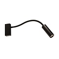 LOPAL 1L 4,5W LED wand licht / leeslamp met schakelaar zwart