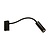 LOPAL 1L 4.5W LED wall light / reading lamp with switch black