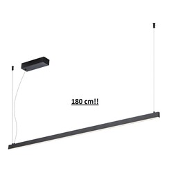 GURI Colgante LED 40W 3000K 1800mm negro regulable (cable 3m incluido)