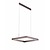 Lámpara colgante diseño cuadrado LED marrón, negro, blanco 31W