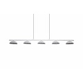 Lampe suspendue LED blanche longue dimmable avec 5x5W LED COB 1020mm
