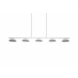 Fantasia Zumo suspension blanche longue dimmable LED