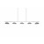 Fantasia Fantasia Zumo suspension blanche longue dimmable LED