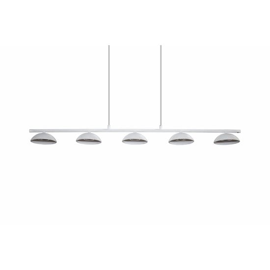 Fantasia Fantasia Zumo lámpara colgante blanca, larga y regulable, 5x LED COB 5W, 3000K, 1020mm