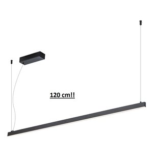 GURI LED-Pendelleuchte 38W 3000K 1200mm schwarz dimmbar (3m Kabel inkl.)