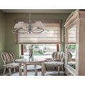 Fantasia Fantasia Modika pendant lamp, grey fabric, retro style, 5x E14 fitting, 330mm high, IP20
