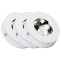 Romeo LED ultraplano 5 W negro, blanco u oro 75mm