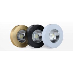 Romeo LED (10st en meer) ultraplat 5 W zwart, wit of goud 75mm