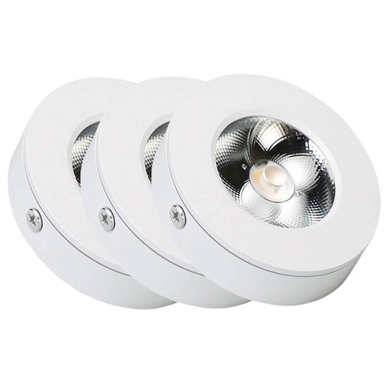 Romeo LED ultraplat 7 W zwart, wit of goud 85mm