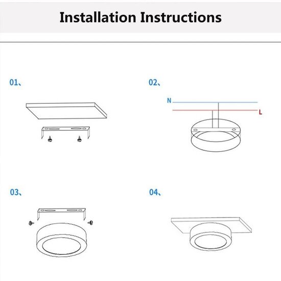 Romeo (+10 pcs) LED ultra plate 25mm 10 W noir, blanc ou or 105mm