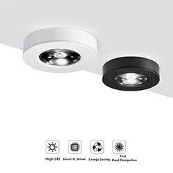 Romeo plafondlamp ultraplat 30mm 15 W zwart, wit of goud 125mm 10 of meer