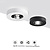 Plafonnier Romeo ultra plat 30mm 15 W noir, blanc ou or 125mm 10 ou plus