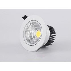 Goedkope witte inbouwspot 15W 138 mm (zaagmaat 120 tot 130mm) dimbaar