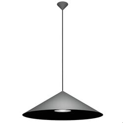 Mirago lámpara colgante cúpula Ø750mm gris/negro