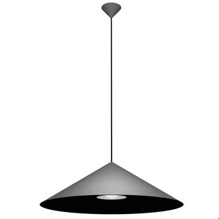 Suspension Fantasia Mirago coupole Ø750mm gris/noir