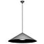 Fantasia Suspension Mirago à coupole, Ø750mm, gris/noir. Pour ampoule E27 max. 60W (non incluse), IP20.