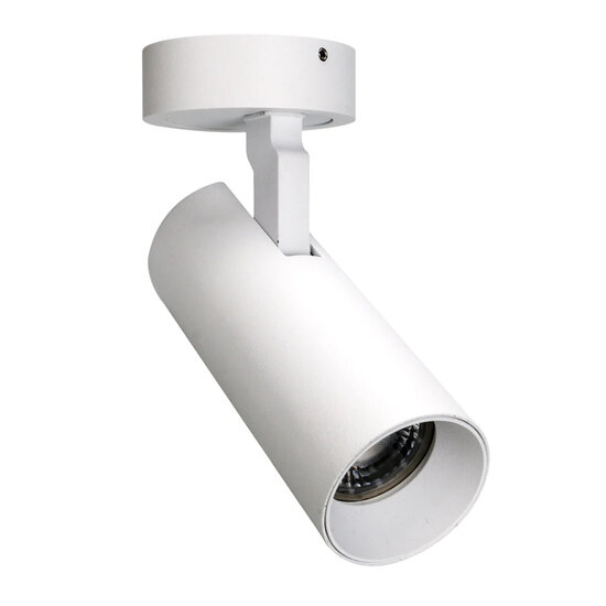 Fantasia Fantasia Xandar foco LED orientable, LED integrado 10W, luz blanco cálido 2700K, ángulo 36°, aluminio blanco
