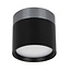 Fantasia RAKU Spot, Ø75mm, gebürsteter Stahl und Schwarz, Aluminium, IP40, dimmbar, für 7W LED-Modul 3000K