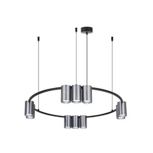 Lámpara colgante Fantasia ISE 10x GU10 excl. Ø600mm acero/negro